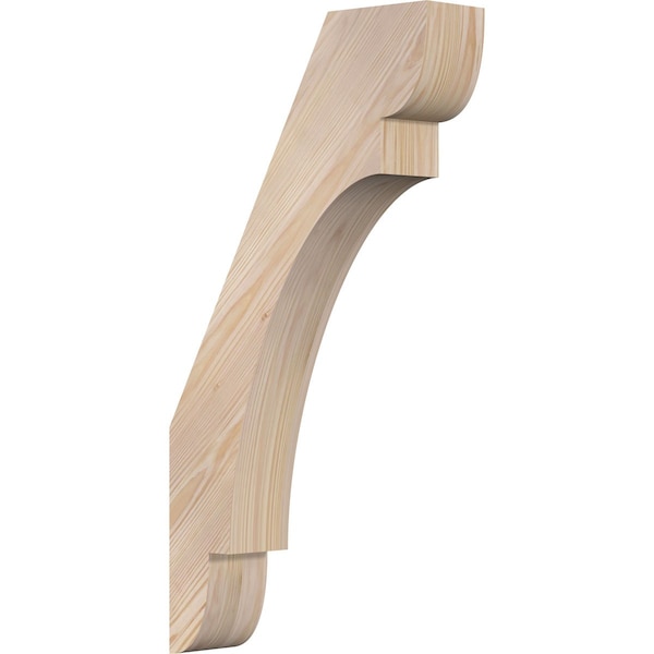 Ekena Millwork 3 1/2"W x 14"D x 26"H Olympic Smooth Knee Brace, Douglas Fir BRC04X14X26OLY00SDF - main
